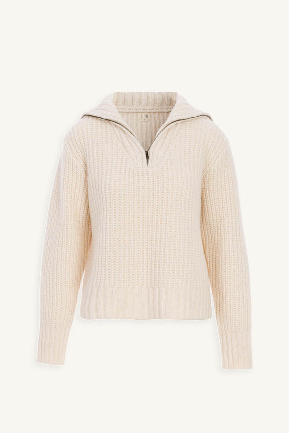 front 針織翻領愛心上衣